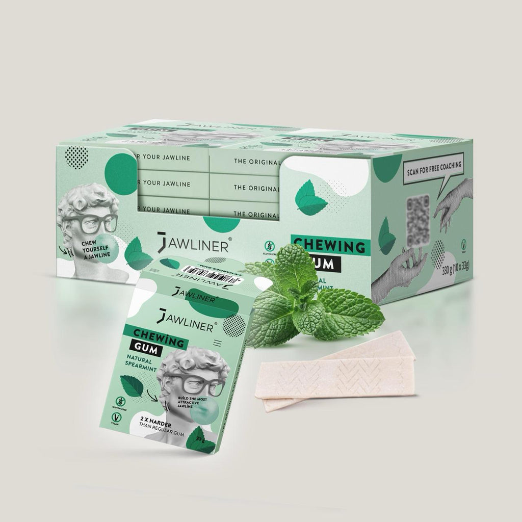 JAWLINER® Chewing Gum Spearmint Medium Hard