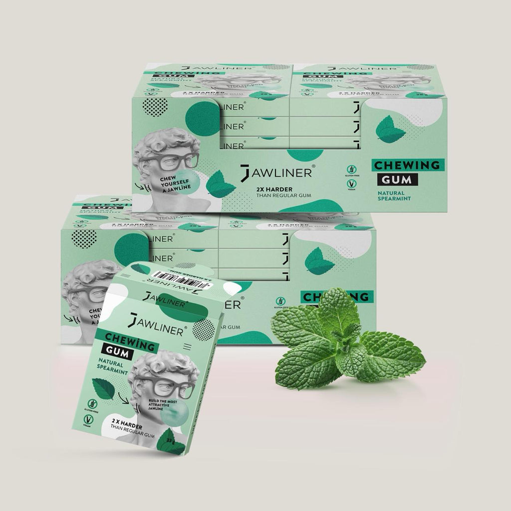 JAWLINER® Chewing Gum Spearmint Medium Hard