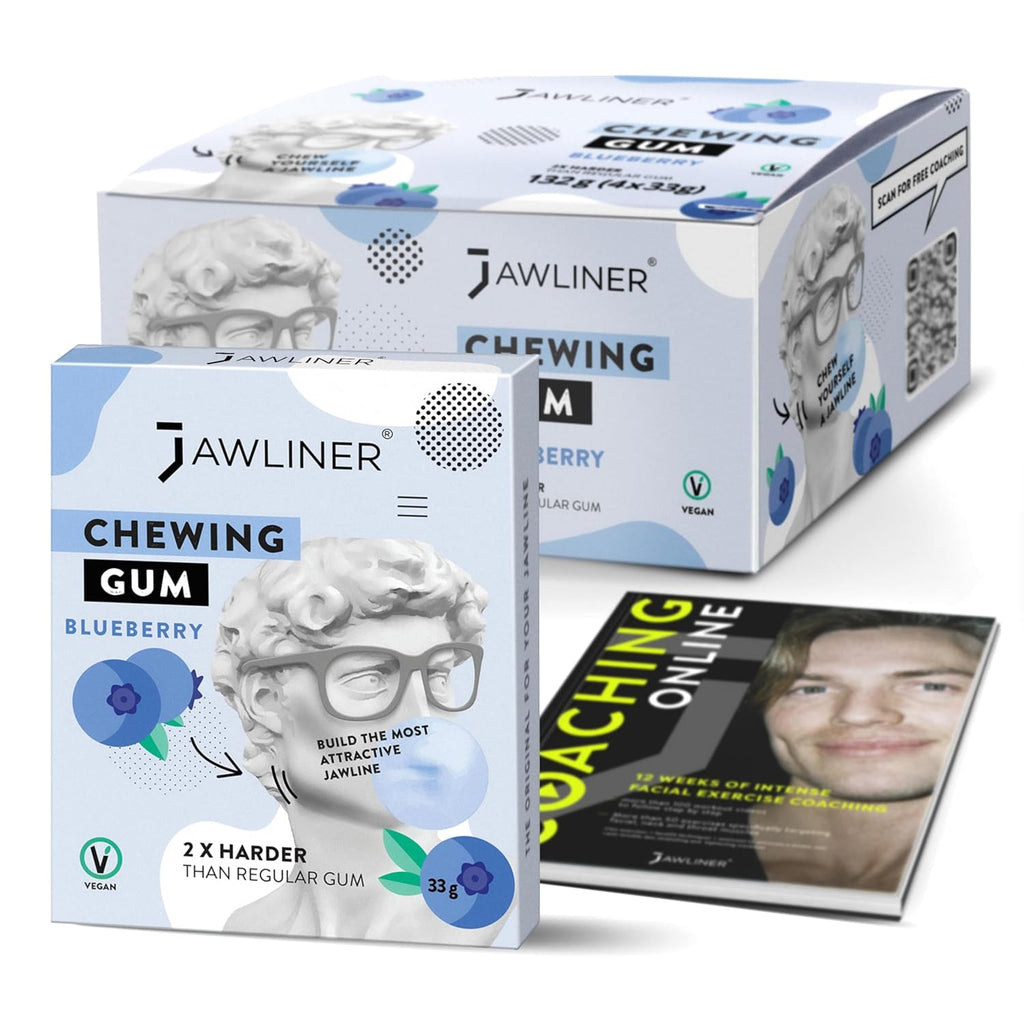 JAWLINER® Chewing Gum Blueberry Medium Hard