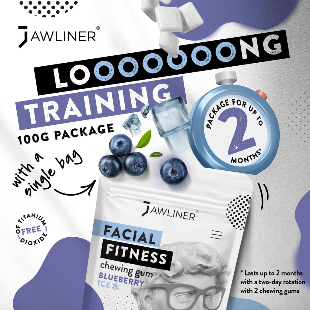 JAWLINER® Chewing Gum Fitness Myrtille Ice