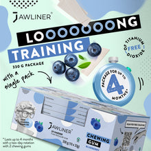 Load image into Gallery viewer, JAWLINER® Chewing Gum Blueberry Medium Hard