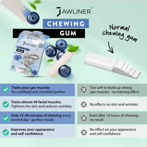 JAWLINER® Chewing Gum Blueberry Medium Hard