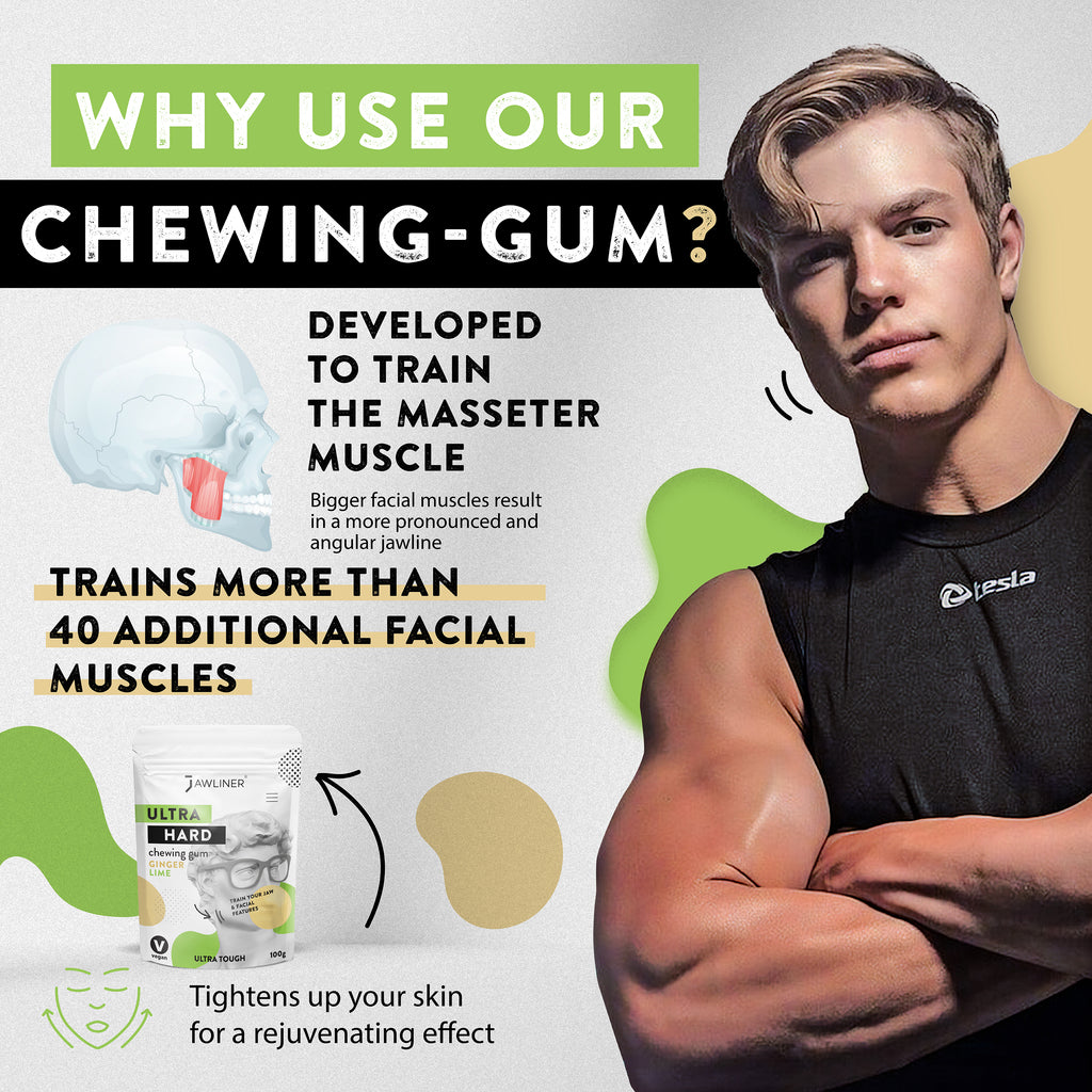 JAWLINER® Chewing Gum Fitness Gingembre/Citron Vert