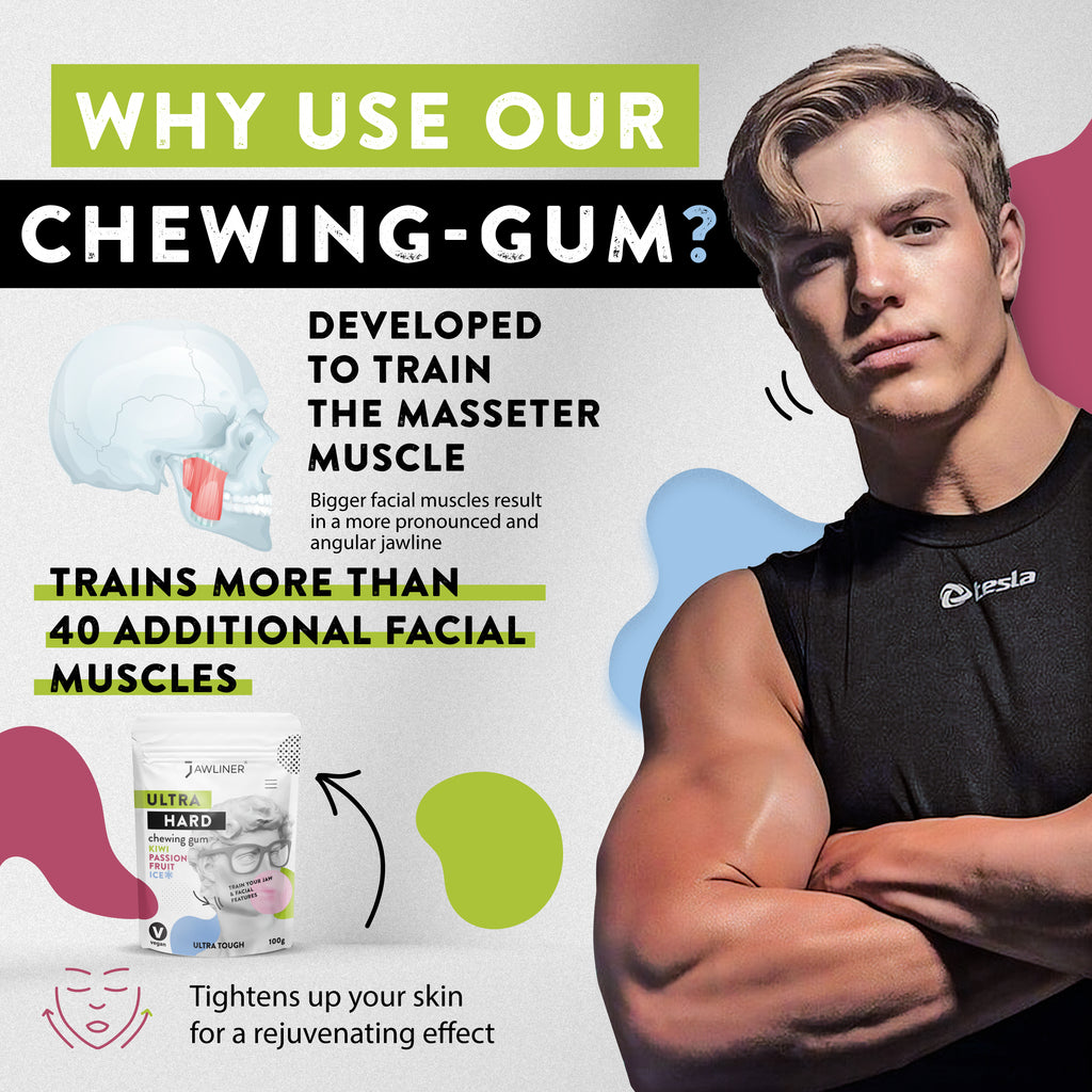 JAWLINER® Fitness Chewing Gum Kiwi Passion Fruit Ice