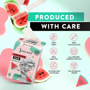 JAWLINER® Chewing Gum Watermelon Medium Hard