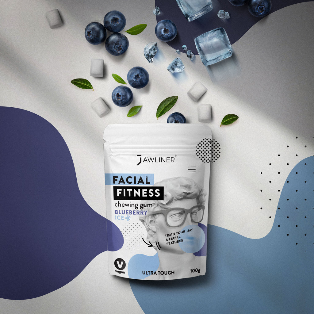 JAWLINER® Fitness Chewing Gum Blueberry Ice