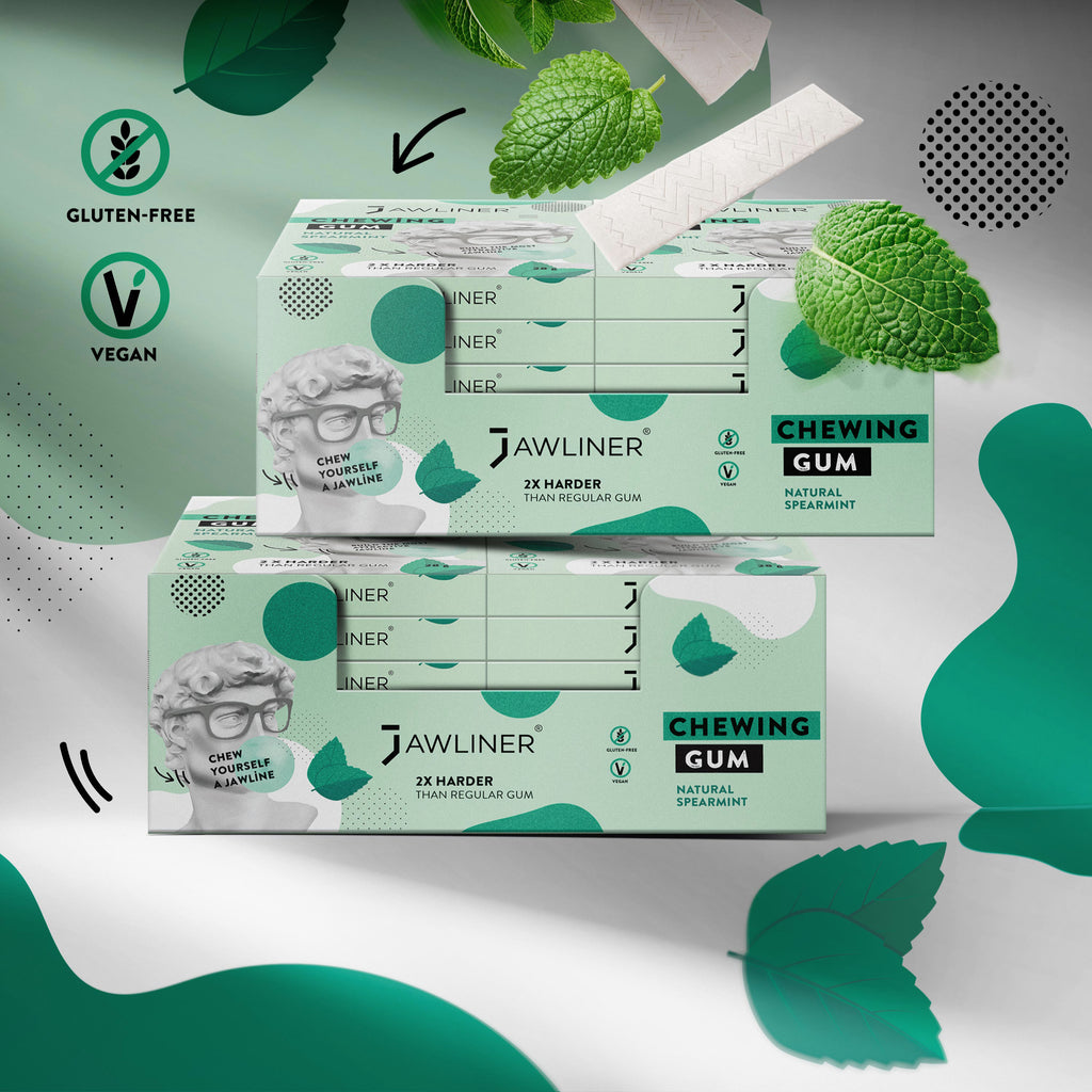 JAWLINER® Chewing-gum menthe verte mi-dur