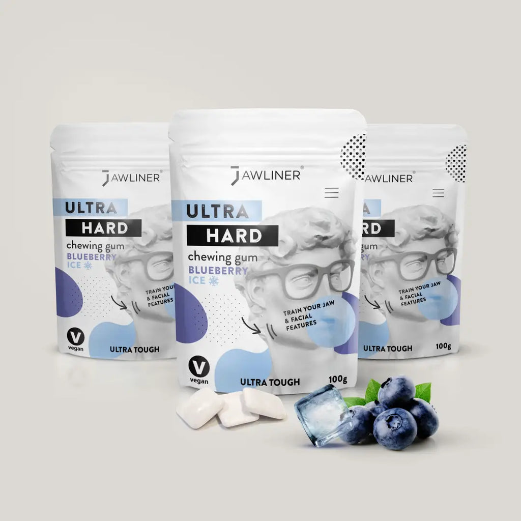 JAWLINER® Fitness-Kaugummi Blueberry Ice