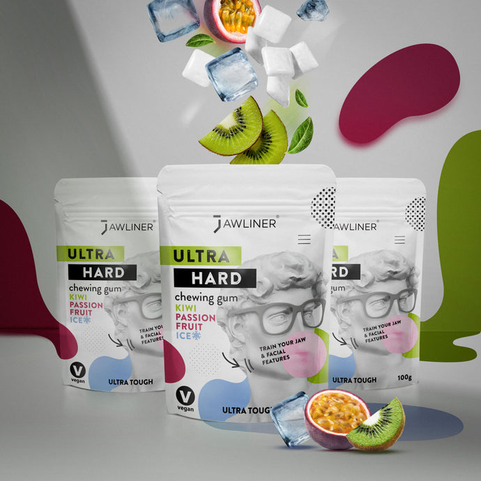 JAWLINER® Fitness Kaugummi Kiwi Passion Fruit Ice