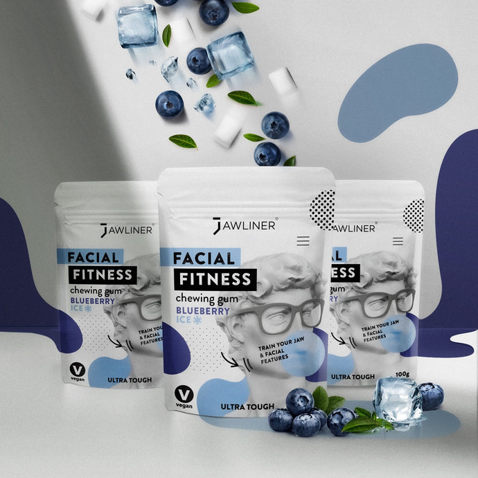 JAWLINER® Fitness Kaugummi Blueberry Ice