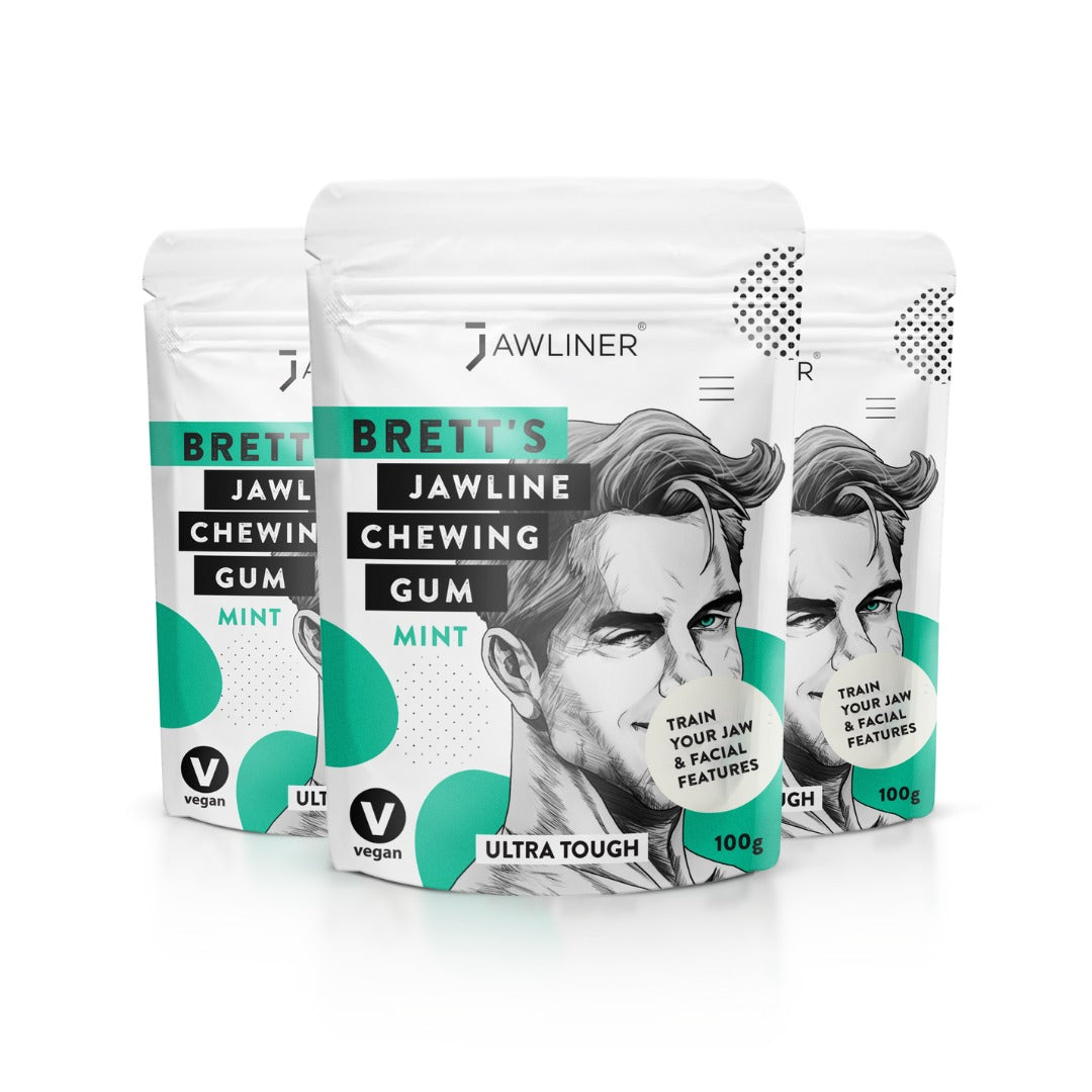 JAWLINER® - Bretts Jawline Chewing Gum - Get a chiseled Jawline